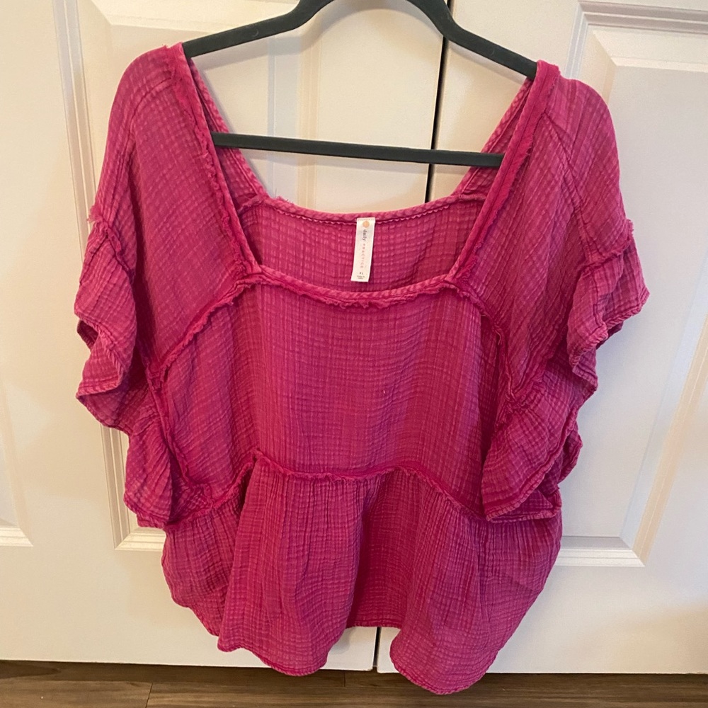 Free People Pink Tee